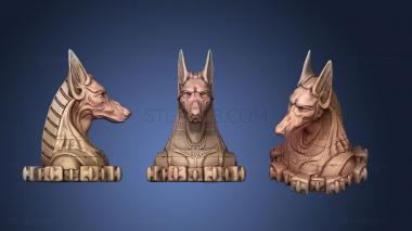 3D model Egyptian Organ Jar anubis (STL)