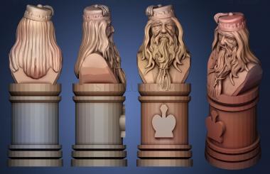 3D model Harry Potter Chess And Checkers A Doumbledore (STL)