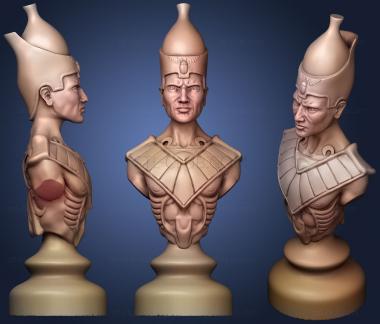 3D модель Egyptian Alive V Dead Chess Remix епископ (STL)