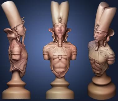 3D model Egyptian Alive V Dead Chess  Remix king (STL)