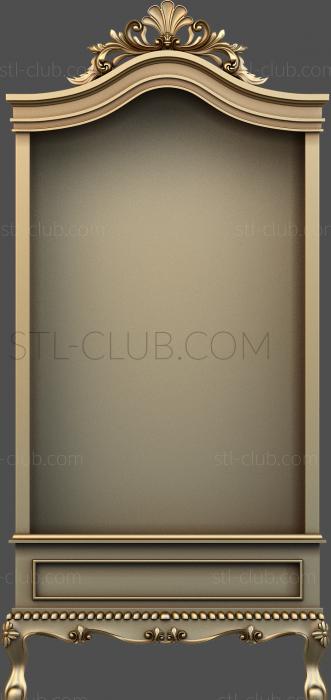 3D model 3d model of the display cabinet in stl, file for the cnc machine (STL)