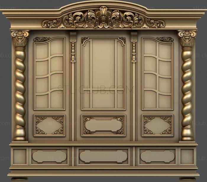 3d stl model of carved cabinet body