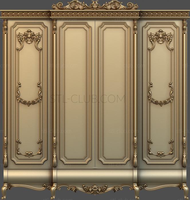 3d stl cabinet body model, classic