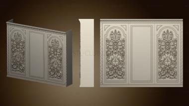 3D model Cabinet with carved panels (STL)