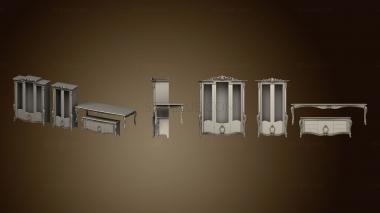 3D model Set of carved furniture (STL)