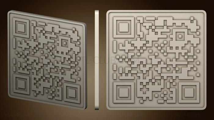 3D модель Qr Голый Шрек (STL)