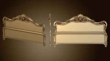 3D model Headboard with roses (STL)