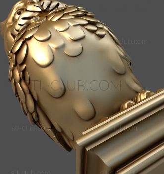 3D модель 3d stl модель статуэтки совы (STL)