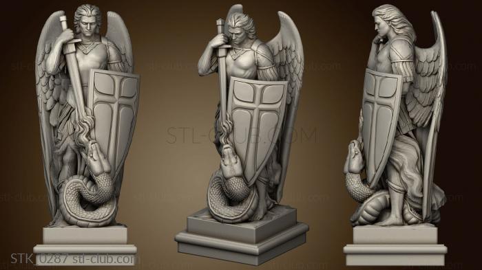 3D model Statue of Archangel michael in Mexico version2 (STL)