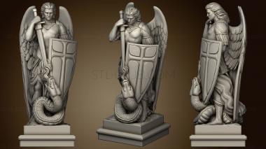 3D model Statue of Archangel michael in Mexico version2 (STL)