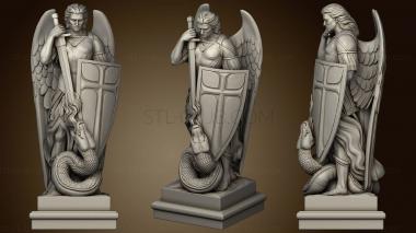 3D model Statue of the Archangel Michael in Mexico (STL)