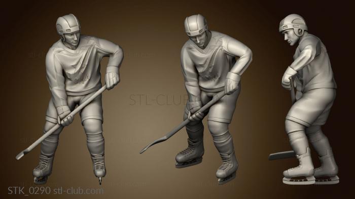 Statuette of a hockey player