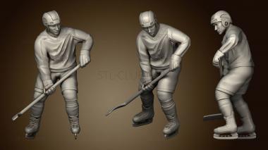 3D model Statuette of a hockey player (STL)