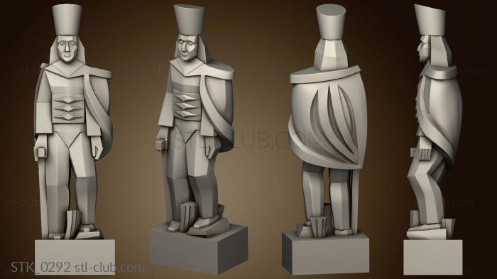 3D model Figurine of a soldier in a simplified style (STL)