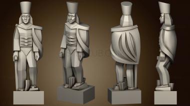 3D model Figurine of a soldier in a simplified style (STL)