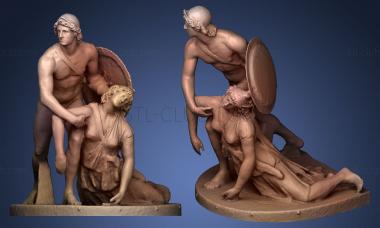 3D model Achilles and Penthesilea reconstruction (STL)