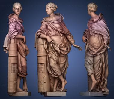 3D model Altar Sculpture from the Marian Temples Trail girl (STL)