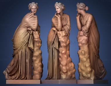 3D model Apollo and the Muses Polyhymnia (STL)