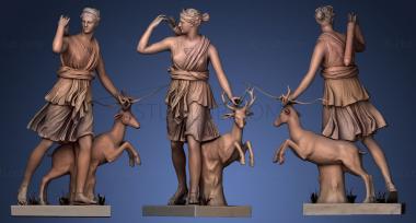 3D model Artemis the Huntress restored (STL)