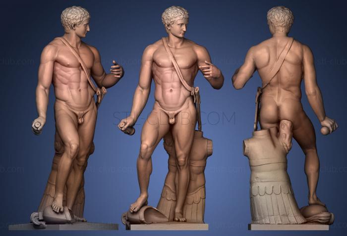 3D model Diomedes Farnese Gladiator (STL)