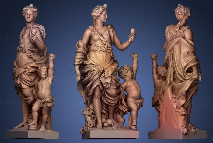 3D model Goddess Pomona Statue Berlin (STL)