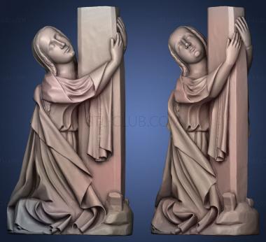 3D model Gothic sculpture No 3 from Krzeszw Abbey (STL)