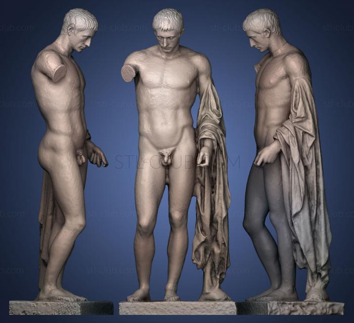 3D model Hermes Marcellus WITHOUT HANDS (STL)