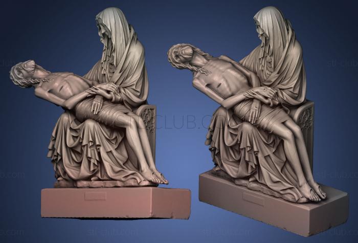 3D model Pieta from the Marian Temples Trail (STL)