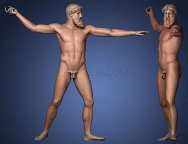 3D model Poseidon or Zeus from Cape Artemision (STL)