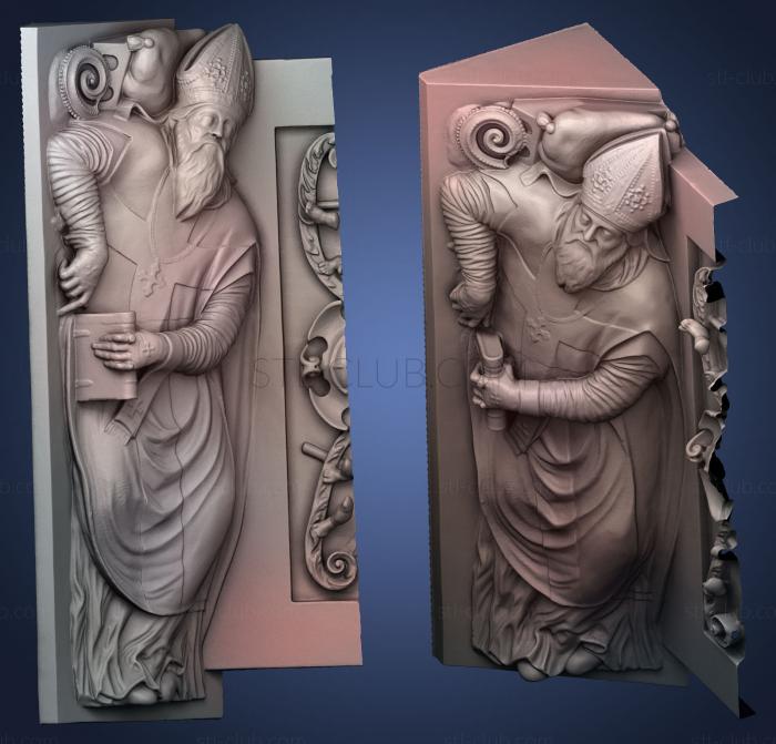 3D model Renaissance tombstone (STL)