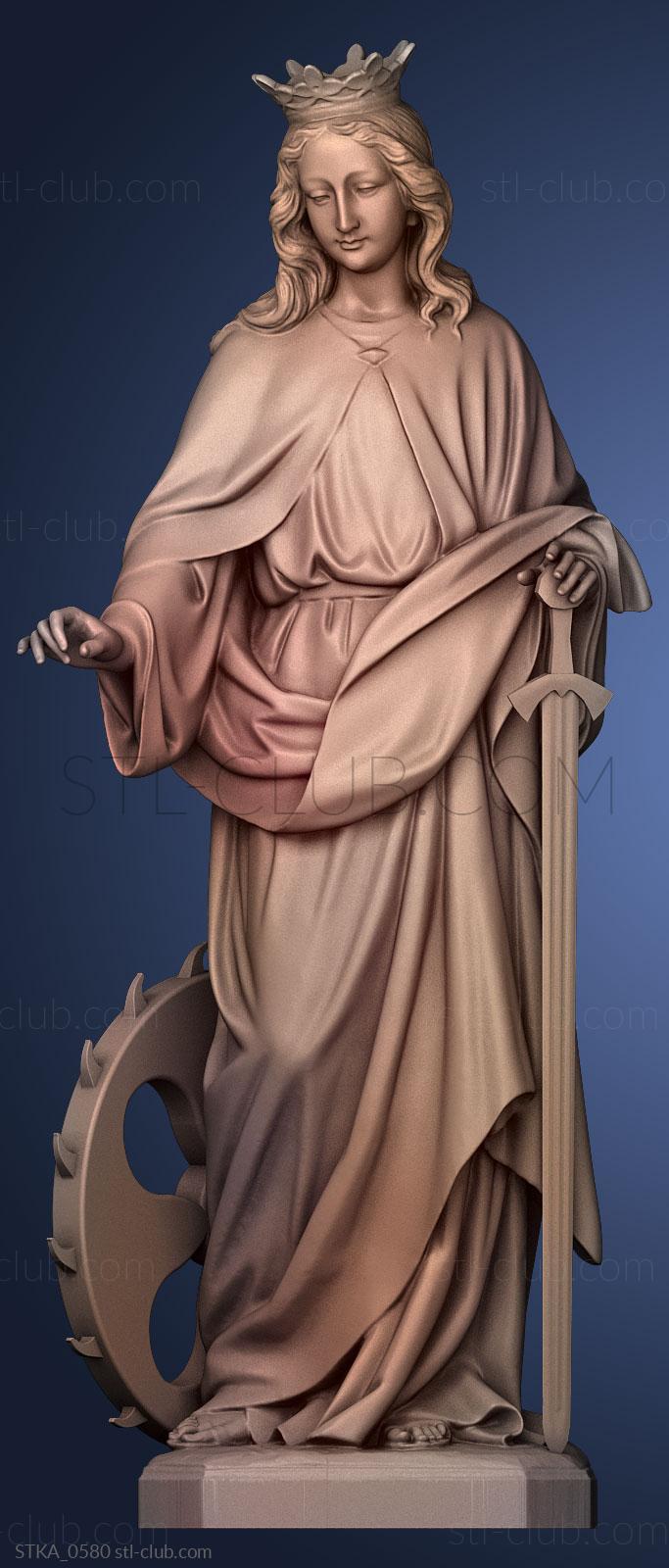 3D model Santa Catalina Saint Catherine (STL)