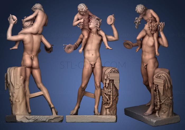 3D model Satyr with the Infant Dionysus (STL)