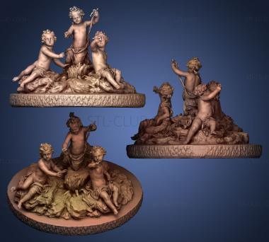 3D model Statue Aux Enfants dits de Versailles (STL)