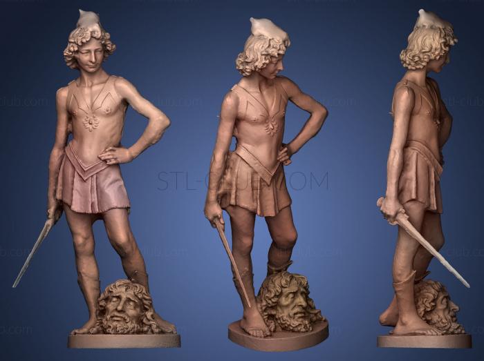 3D model David with Goliaths head (STL)