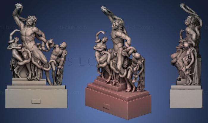 3D модель Лаокоон и Его сыновья (STL)