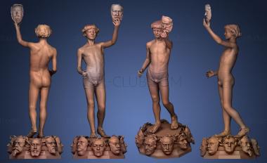 3D model Le Marchand de Masques (STL)