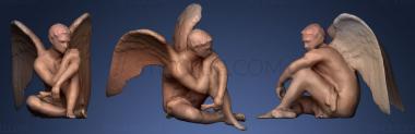 3D model Male Angel sculpture (STL)