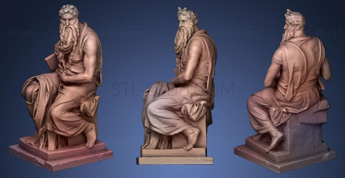 3D model Michelangelos Moses (STL)