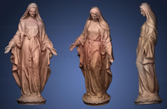 3D model Our Lady of Grace statue Virgin Mary 81 (STL)