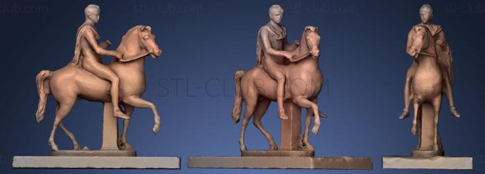 3D model Roman Man on Horseback (STL)