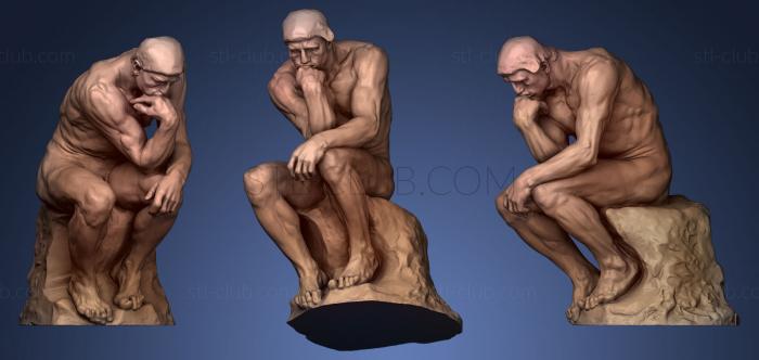 3D model The Thinker by Auguste Rodin (STL)