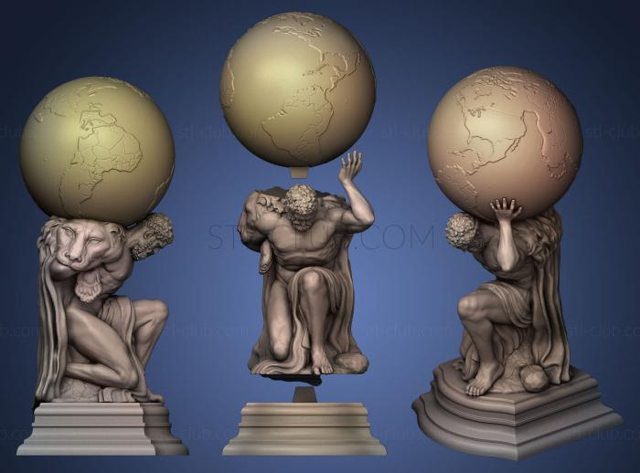 Hercules holding globe