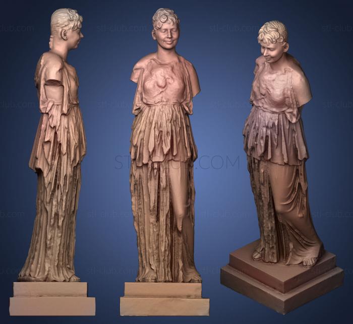 3D model Hungarian beauty torso statue (STL)