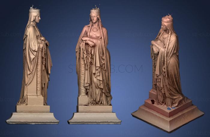 3D model Sainte Clotilde reine de France (STL)