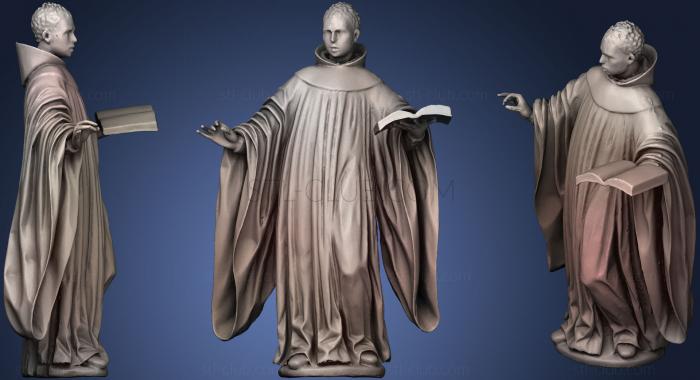 3D model Saint Benedict of Palermo c 17 CE (STL)