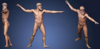 3D model Zeus Or Poseidon From The Artemision (STL)