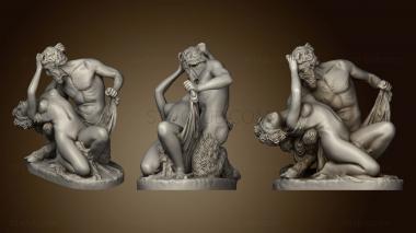 3D model Satyre et bacchante James Pradier Louvre Paris France 2 (STL)