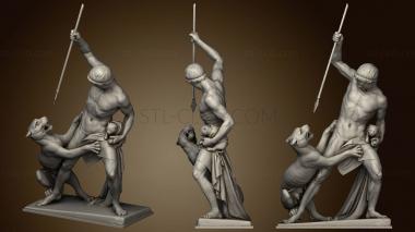 3D model The Panther Hunter Jens Adolf Jerichau Danish National Gallery Copenhagen (STL)