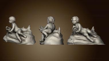 3D model Baby and fish (STL)