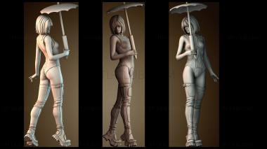 3D модель Стильная фигурка зонтик (STL)